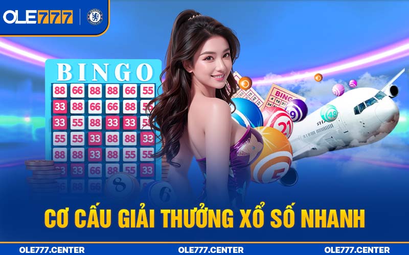 Cơ cấu giải thưởng xổ số nhanh